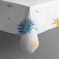 thumbnail image 6 of Floral Square Tablecloth 52x52in(132x132cm) – Waterproof Polyester Printed Table Cover, Wrinkle Resistant & Washable for Kitchen Dining Picnic Party Decor, Thanksgiving,Christmas, Spring,Flower, 6 of 6