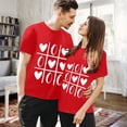 thumbnail image 5 of Baqcunre Valentine'S Day Shirts For Women Valentines Day Graphic T Shirt Couple Matching Shirt Short Sleeve T Shirt Shirt Womens Model(Red S-XXL),Womens Tops Graphic Tees Shirts For Women, 5 of 6