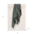 thumbnail image 3 of HomeRoots 518782 Grey Knitted 100 Percent Cotton Throw Blanket, 3 of 5