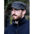 thumbnail image 2 of Mucros Weavers Men's Fisherman Cap 100% Waxed Cotton Skipper Hat Made in Ireland, 2 of 4