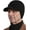 Black B, variant on Blocking Knitted Hats with Ear Flaps and Wool Brim, Fur-Lined Warm Stylish Baseball Beanie for Cold Weather