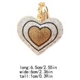 thumbnail image 3 of Langgg Keyring Keyholder DIY Small Decorative Purse Pendent Multipurpose Sweet Gift Workmanship Bag Decor Heart Keychain Khaki 1Set, 3 of 6