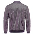thumbnail image 3 of Mens Sequins Casual Zipper Party Bomber Jacket, 3 of 4