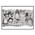 thumbnail image 3 of CafePress - Calaveras In A Graveyard Dark T Shirt - Men's Classic Graphic Cotton T-Shirt, 3 of 4