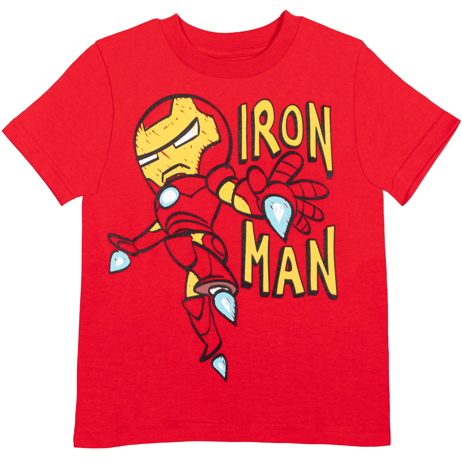 Marvel Iron Man Thor Groot Big Boys 4 Pack T-Shirts Toddler to Big Kid