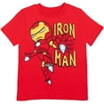 thumbnail image 3 of Marvel Iron Man Thor Groot Big Boys 4 Pack T-Shirts Toddler to Big Kid, 3 of 5