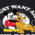 thumbnail image 3 of Mickey & Friends - Mickey Pluto Just Want All Dogs - Toddler And Youth Long Sleeve Graphic T-Shirt, 3 of 5