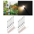 thumbnail image 3 of Paquete de 10 luces LED de 8,8 cm para riel de jardín, mini mesa de arena, micro construcción de paisajes Blanco cálido, 3 of 9