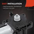 thumbnail image 5 of A-Premium Power Window Lift Motor Compatible with Chevrolet Impala 2006-2013, Impala Limited 2014-2016, Front or Rear Right Passenger Side, 5 of 8