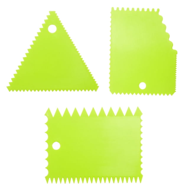 Juego de herramientas para raspar y alisar pasteles, combinación de herramientas con placa cortadora para alisar pasteles, raspador para glaseado de pasteles