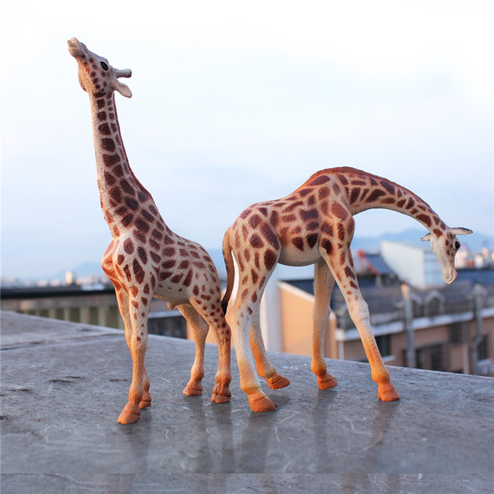 Pnellth Miniature Giraffe Funny Good Hand Feel Educational Wild Animal