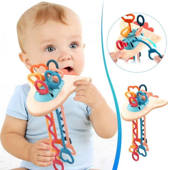 Black Friday Baby Toys Jouets pour Bébés 6 à 12 Mois Montessori Jouets de Vaisseau Spatial pour 18M + Silicone Pull String Activité Jouet Jouets Sensoriels pour les Tout-Petits Jouets pour Bébés Fine Motricité Jouets Cadeau