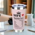thumbnail image 4 of 【Wife swig Tumbler】Gifts for Wife from Husband - Wife Gifts - Wedding Anniversary for Women, Birthday Gift Ideas, Mothers Day, Christmas Gift for Her - Romantic Love Cup for Her - 20 Oz  Tumbler, 4 of 8