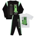 thumbnail image 1 of Conjunto de ropa Minecraft Creeper Boys, pantalones de 3 piezas, talla 5/6, 1 of 9