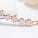 thumbnail image 5 of Sonducket de cristal para mujer, decoración de trabajo con fecha de fiesta de boda a la moda, joyería sencilla a la moda, regalos de Ropa, zapatos y accesorios Miscelánea Oro rosa, 5 of 6