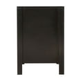 thumbnail image 6 of Homestock Mediterranean Magic Nightstand - Dovetailed Drawers for Bedroom Storage, Stylish Nickel Hardware, Painted Nightstand, Floor Mountable-Color:Black,Size:2 Drawer, 6 of 7