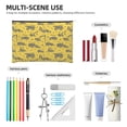 thumbnail image 4 of Susaid Vintage Excavator Print Makeup Mini Bags for Women Multi Color Cosmetics Bag Travel Toiletry Bag Pencil Pouch Blank Makeup Bags with Zipper, 4 of 7