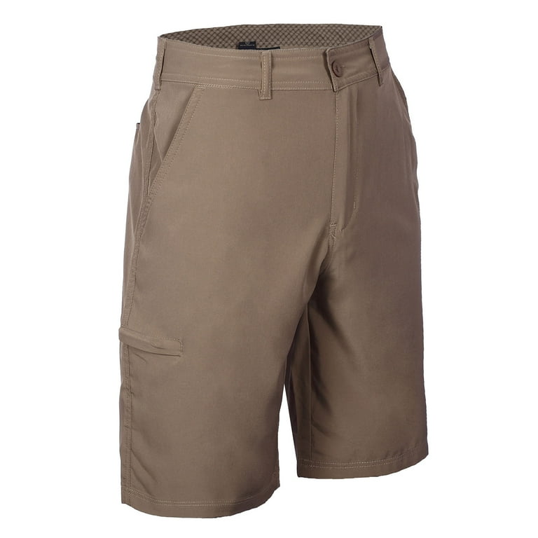 Xmgelp Men s Flat Front Golf Short with Hidden Expandable Waist