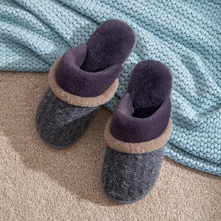 

Beechoice Men s ComAF Memory Foam Slipper with Fuzzy Sherpa Lining