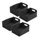 thumbnail image 5 of unbranded 4Ud Cestas De Almacenamiento De Fieltro Negras Con Asa Resistente Para Organización En Oficina Y Hogar, 5 of 8