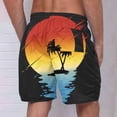 thumbnail image 4 of Midsumdr Mens Shorts Hawaiian Printed Casual Drawstring Loose Plus Size Beach Shorts Quick Dry Outdoor Travel Shorts with Pockets, 4 of 4