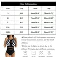 thumbnail image 4 of Women's One Piece Bikini Swimsuit High Neck Halter Striped Sexy Fashion Beach Swimwear for Summer Vacation,Black,L, 4 of 7