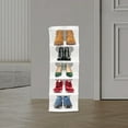 thumbnail image 5 of Modern White Shoe Rack 5-Tier Rectangular Shoe Rack Free Standing Shoe Rack for Entrances, Cloakrooms, 5 of 20