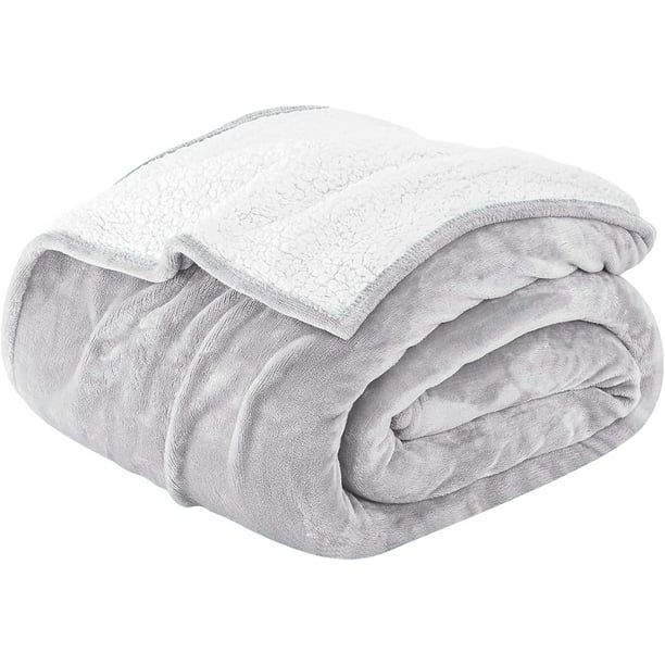 Cobija King Size Bluelander, Tipo Borrego Térmico, Perla
