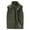 Army Green, variant on safuny Clearance Men's Full Zip Polar Fleece Vest Lightweight Casual Sleeveless Outdoor Jacket Soft Warm Winter Outerwear with Pockets Workout Clothing Green L