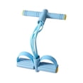 thumbnail image 1 of Ethern Foot Pedal Resistance Band Exercise Band Multifunction Full Body Workout Elastic Blue Six Tube, 1 of 9