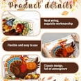 thumbnail image 4 of 6 Pcs Thanksgiving Maple Chair Covers Fall Vintage Dining Chair Slipcovers Thanksgiving Seat Covers Autumn Pumpkin Turkey Stretch Removable Washable Dining Protector for Party Kitchen Farmhouse, 4 of 7