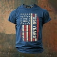thumbnail image 2 of WEIWEN 250th Anniversary USA Shirt Men Big and Tall XS-6XL, 1776-2026 250 Years 4th of July T Shirts for Man Oversized Tshirts Patriotic Shirts for Men Tee Mens T-Shirts Blue, XXXXXXL, 2 of 5