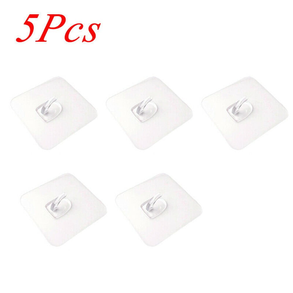 Self Adhesive Hooks Wall Door Plastic Strong Sticky Sucker Holder a W3P9