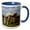 Blue/White, variant on 3drose, Camargue Horse Foal, Mother, Camargue, France - Eu09 Aje0091 - Adam Jones, 11oz Two-tone Blue Mug