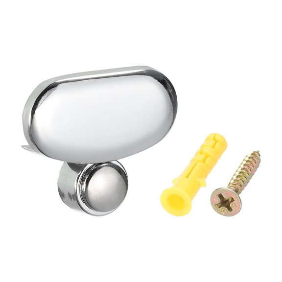 Mirror Holders Clips, Mirror Mounting Clips for 3-5mm Thick Mirror Glass Dresser Bathroom(37mm Silver)