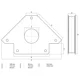 thumbnail image 3 of ESCUADRA MAGNÉTICA | EXTRA FUERTE PARA 32 KG | BGS 3009, 3 of 4