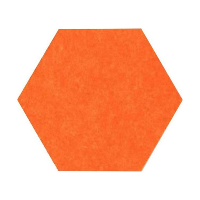 Bewildely Colorido hexágono tablero de mensajes decoración de pared engrosado corcho tablones de anuncios pizarra borrable dormitorio guardería adornos Decoración del hogar Naranja Bewildely HA075135-03