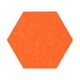 thumbnail image 1 of Matsuzay Tablero de mensajes hexagonal colorido, decoración de pared suave, tablones de anuncios, pizarra autoadhesiva, pizarra borrable para Decoración del hogar Naranja, 1 of 6