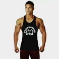 thumbnail image 4 of ZAXARRA Male Monochrome Y-Back Muscle Top Tees,Fashionable Gym Clothing, 4 of 4