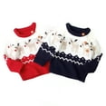 thumbnail image 5 of Christmas Baby Boys Girls Sweaters Winter Knitted Infant Baby Clothes Elk Deer Kids New Year's Costume Sweater, 5 of 7