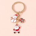 thumbnail image 2 of Llaveros de dibujos animados de Papá Noel para hombres y mujeres, caja de regalo de muñeco de nieve de Navidad esmaltado, colgantes de bolso de llave de coche, 2 of 4