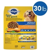 PEDIGREE Complete Nutrition Adult Dry Dog Food Roasted Chicken, Rice & Vegetable Flavor Dog Kibble, 30 lb. Bag