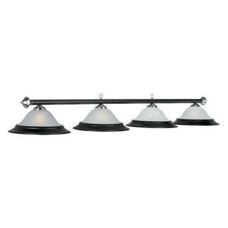 Ram Gameroom Pr282 Mb St 82w In 4 Light Billiard Matte 4 Light Billiard Matte Black Stainless Steel Com