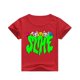 thumbnail image 1 of Camisetas de manga corta, ropa de verano para niños, camiseta de dibujos animados para niños, Top de manga corta, ropa de algodón para niñas, atuendo para niños de 2 a 12 años, blanco Red7T Gao Jinjia LED, 1 of 2