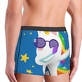thumbnail image 3 of Uemuo Cool Unicorn Star Golden Pattern Men's Boxer Briefs,Trunk Anti-Chafing,Comfortable, Durable, and Stylish Underwear-Medium, 3 of 9