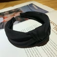 thumbnail image 3 of iOPQO Heardband Fashion Women Fluorescent Tie Hairpin Hairband Head Hoop Knot Hair Headband Headband Black, 3 of 3
