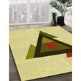 thumbnail image 3 of Ahgly Company Machine Washable Indoor Rectangle Transitional Sun Yellow Area Rugs, 3' x 5', 3 of 7
