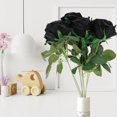 thumbnail image 4 of unbranded Ramo De Flores Negras Artificiales Para En Eventos Y Fiestas, 4 of 7