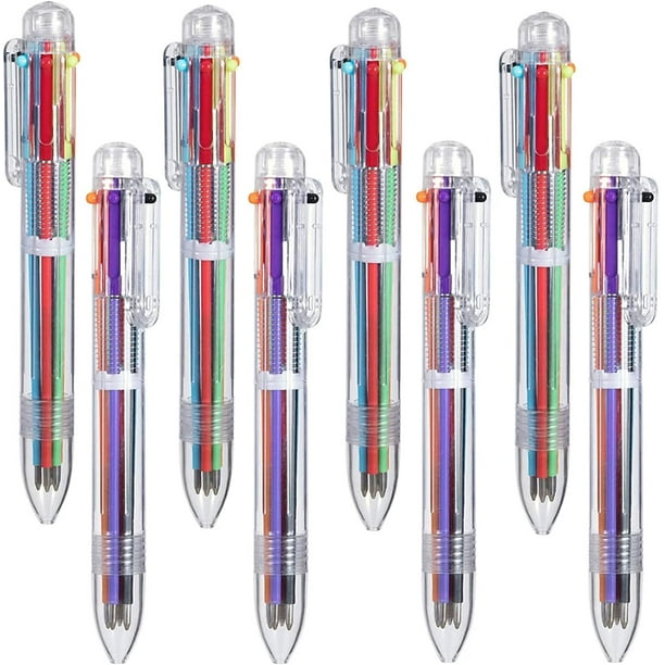 Maydahui 12 pièces stylo à bille multicolore 6-en-1 stylos à bille
