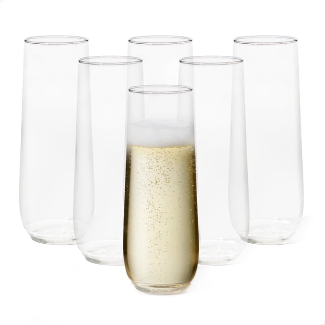 Set de copas para champán TOSSWARE POP sin tallo de 9 oz, 48 piezas